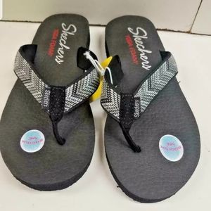 Skechers Women's Meditation Wedge Flip-Flops